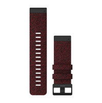 QuickFit Watch Bands for fenix 6X - Heathered Red Nylon- 26 mm - 010-12864-06 - Garmin